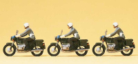 Mini 現貨 Preiser 16833 HO規 騎摩托車的憲兵