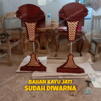 podium mimbar ceramah bahan kayu jati