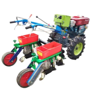 Walking tractor precision corn seeder agricultural small maize seeder two row corn planter
