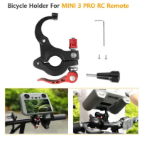 For DJI Mini 3 Pro Remote Controller RC Bike Clip Bicycle Bracket Holder Monitor Clamp for DJI Mini 3 Pro Drone Accessories