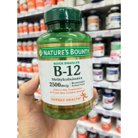 美國Nature's Bounty 維他命B12, 2,500微克 300片速溶片 