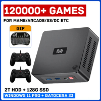 Super Console X GK Mini Retro Video Game Console With 120000 Game Emulators Dual 4K Portable Game Player Batocera &amp; Win 11 Pro