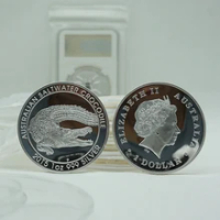 1 One Troy Oz Silver Plated Coins Spider crocodile koala Wedge Eagle kookaburra High Quality Coin