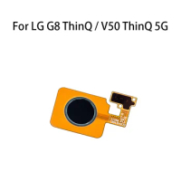 orig Home Power Button Fingerprint Sensor Flex Cable For LG G8 ThinQ / V50 ThinQ 5G