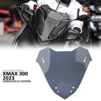 New Motorcycle Accessories Windscreen Windshield Smoky blue For YAMAHA X-MAX300 X-MAX 300 XMAX300 XMAX 300 2023