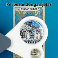Ampu Perbesar Perhiasan 30x/50x Kaca Loupe Deteksi Batu Precious, Berlian & Giok, Lensa Dua Ganda Pe