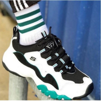 全新Skechers DLites 3.0 白綠 復古運動老爹鞋 999878WGRN 12955WGRN