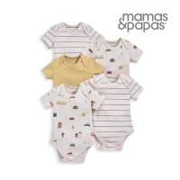 Mamas&amp;Papas 簡單旅程-短袖包屁衣5件組