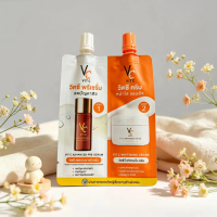 Ratcha VC Vit C Bio Face serum + cream 2 in 1 วิตซีซองคู่ น้องฉัตรซองคู่ 8 g. สำหรับการดูแลผิวหน้า