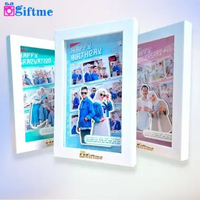 GIFTME Bingkai Foto 3D Custom Foto dan Ucapan bisa untuk Hadiah Dekorasi Frame 3D