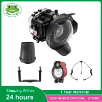 Seafrogs IPX8 Waterproof Camera Housing With Dome Port For Sony A7M4 A7IV 12-24mm 16-35mm 14-24mm 24-70mmUnderwater Diving Case