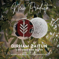 dirham zaitun perak silver murni berat 2.975gr