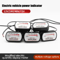 Scooter E-Bike 36V48V60V72V Universal Battery Capacity Indicator Meter Tester Voltmeter Power Display Battery Indicator