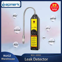 Freon Leak Detector WJL-6000 Refrigerant Halogen Gas Sniffer Gas Finder Air Monitor Conditioning for R134a R410A R12 R22 R404A