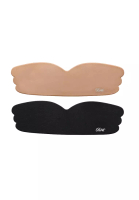 Kiss &amp; Tell 2 Pack Lifting and Push Up Nubra Stick On Bra in Nude and Black