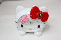 大賀屋 Hello Kitty 鬧鐘 音樂 紅 台灣製 時鐘 造型鐘 凱蒂貓 三麗鷗 KT 正版 授權 T0001 78