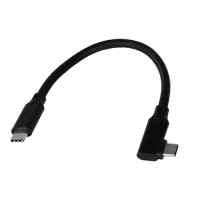Lanparte Flexible USB 3.2 Type C to USB-C Right Angle Power Cable for BMPCC 4K Camera Z Cam Samsung SSD T5 RAW Transfer