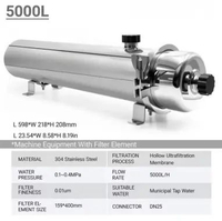 PVDF Ultrafiltrasi Filter Air 1000LPH 2000LPH 3000LPH 5000LPH 5000L/H Complete Set