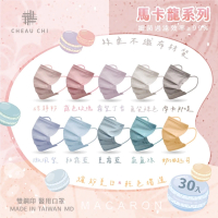 【巧奇】夏日馬卡龍系列 全新絲柔材質 十色選擇 成人醫用口罩(30入/盒)