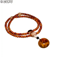 Handcrafted Old Tibetan Yak Bone Mala Tibetan Designer Mala Buddhist 108 Prayer Beads Bracelet Tibetan Bone Mala OM Guru