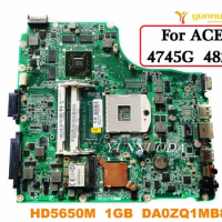 DA0ZQ1MB8D0 for ACER 4820T 4820TG 4745 4745G laptop motherboard HD5650M 1GB GPU tested good