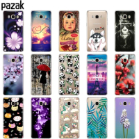 silicone Case FOR Samsung Galaxy J7 2016 Case J710 J710F Cover FOR Samsung J7 2016 phone shell soft tpu protective printing bags