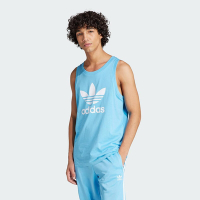 adidas 愛迪達 背心 男款 運動背心 三葉草 國際碼 TREFOIL TANK 藍 IM9431