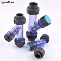 Filter Pipa Air Transparan 1/2 Inch Y Strainer 3/4 Inch Saringan Pipa 1 Inch