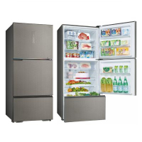 SANLUX台灣三洋606公升三門變頻晶鑽銀福利品只有一台冰箱SR-V610C-D