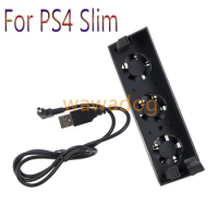 8sets For Sony Playstation 4 PS4 Slim Cooler Fan Console Accessories Accesorios Video Game Mount Control