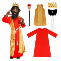 Medieval Children's Performance Costume Yellow-Faced King Cosplay Costume Kindergarten Festival Part