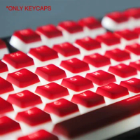 108 Keys Mechanical Keyboard Keycap Pudding Red Transparent Backlight PBT OEM Profile Suit for Anne Pro 2 GK61 SK61 GK64 PC Game