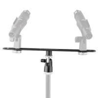 Alctron MAS020 double microphone stand stereo recording dual microphone stand
