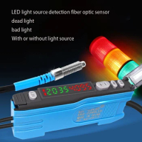 LED light source detection fiber optic sensor ER2-22H LED light color distinction LED light fiber optic amplifier sensor