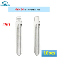 Sale ! 10pcs, # 50 NO.50 Remote Uncut Flip Key Blade for-Hyundai Elantra for KIA for Ferretti HYN14FH HYN14T14 HYN14TE HYN14TE