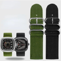 Large size nylon strap male 26mm 28mm For Seven on Friday M2/Q201/02/03 Diesel watch band army green Wrist watch accessories