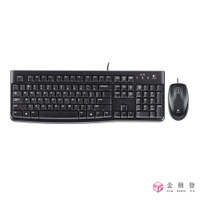 Logitech羅技 有線滑鼠鍵盤組 黑 MK120 滑鼠 鍵盤【金興發】