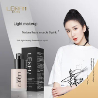 LERFM soft light skin beautifying liquid foundation facial concealer is durable, hard to take off makeup and waterproof