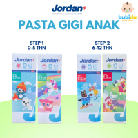 JORDAN Kids Toothpaste 75gr Step 1 & 2 | Pasta Gigi Odol Anak Bayi Jordan step 0 1 2 3 5 6 7 8 tahun