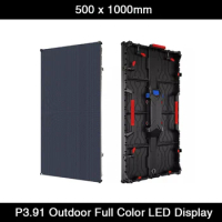 12pcs/lot P3.91 Outdoor Rental LED Display Screen 500 x 1000mm 1/16 Scan Video Wall,cabinet led display screen