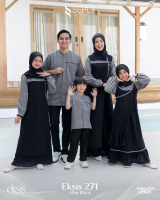 (TSANIA)-EKSIS 271 AFTER BLACK SARIMBIT SEPLY 2025 BAJU LEBARAN COUPLE KELUARGA 2025 TERBARU