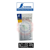 Shinwa 58699 Alat Ukur Retak Retakan Keretakan Crack Scale Gauge Card