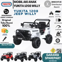 Mainan Anak Mobil Aki Remote Control YUKITA 1208 Jeep Willy TERMURAH Mobilan Aki Putih