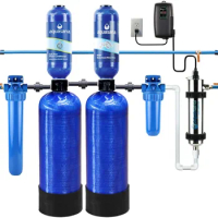 Whole House Well Water Filter System Softener Alternative Purifier Salt-Free Descaler Carbon KDF Media Filters Sediment 97%
