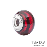 TiMISA 流暢-紅(11MM)》純鈦琉璃 墜飾串珠