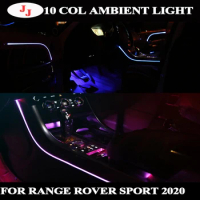 Fit for Range Rover sport 2020 Atmosphere Light Car led Ambient Light 10 Colors Car Decoration Ambient Lamp