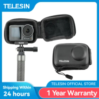 TELESIN Mini Protective Bag For Dji Osmo Action 3 4 Carrying Bag Waterproof Storage Box For DJI Action 3 4 Accessories