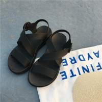 平底涼鞋女外穿塑料防滑防水雨鞋塑膠鞋軟底果凍鞋韓版學生沙灘鞋