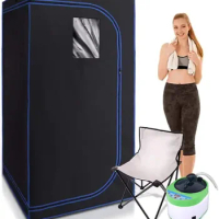 Portable Sauna Tent 1 Person Foldable Wet Steam Sauna Tent With Steam Generator