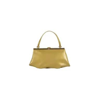 Dowa Vega Leather Hand Bag Gold